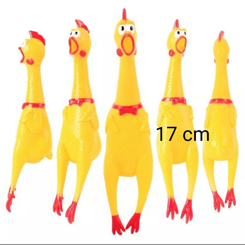 mainan Ayam Bunyi Teriak  Shrilling Screaming Chicken  Ayam Teriak pencet anjing dog toy toys