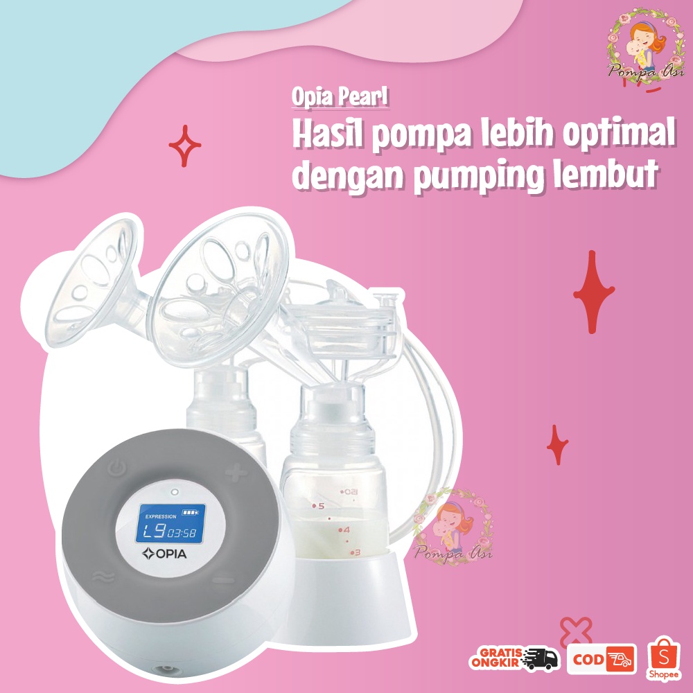 Opia Pearl Pompa Asi Breastpump Dual Pump Rechargeable Electric Perlengkapan Baby New Born By Mallpompaasi