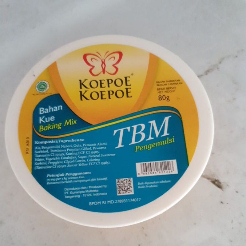 

80g TBM/ 70g SP koepoe-koepoe