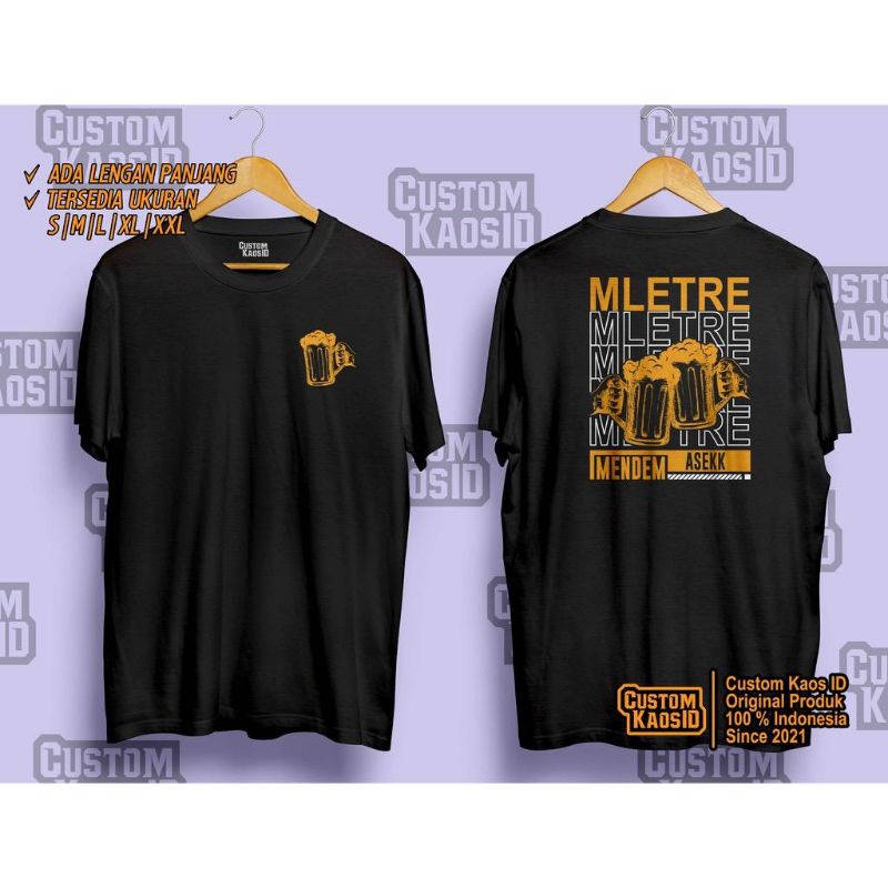 Kaos Mletre Mendem Asek Vintage, Kaos Mletre terbaru, Kaos kata viral tiktok, Kaos Cowo Mletre aseek