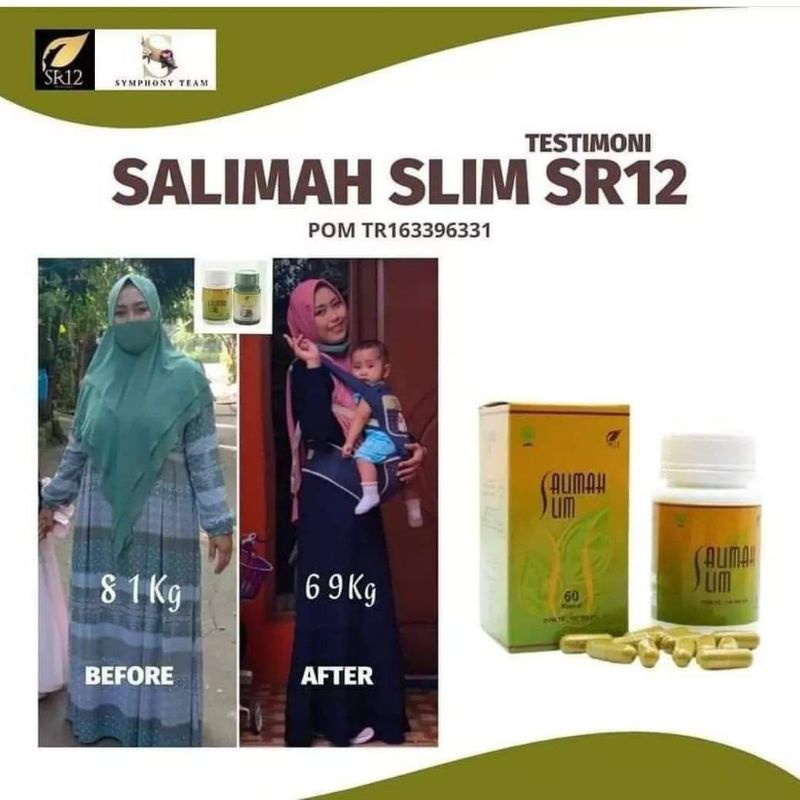 Jual Ampuh Salimah Slim Sr12 Obat Diet Pelangsing Penurun Berat Badan