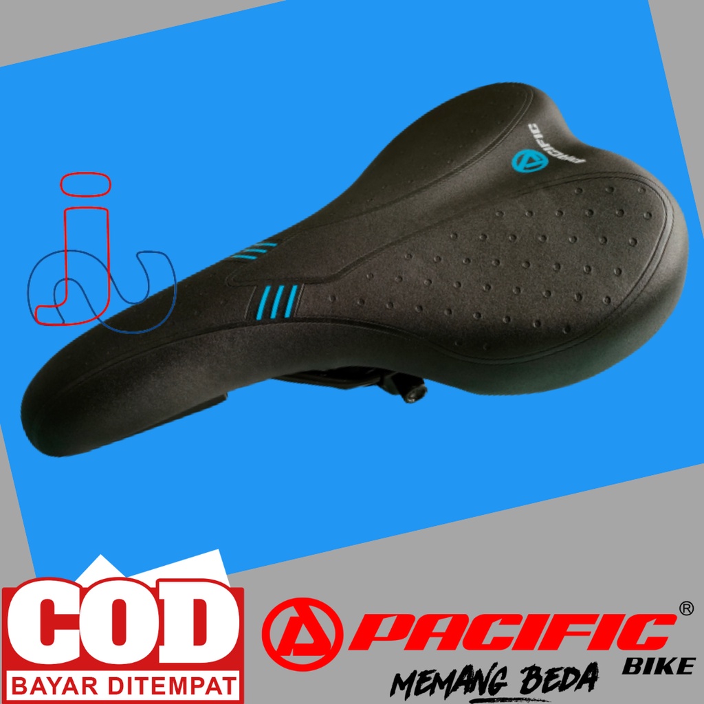 Sadel/Jok Sepeda Gunung Pacific SPH-120 Jok Sepeda MTB, BMX, Lipat, Fixie Sadel Sepeda Termuarah Sadel Pacific Murah jok Sepeda Murah Jok Sepeda Gunung 20&quot;-29&quot;