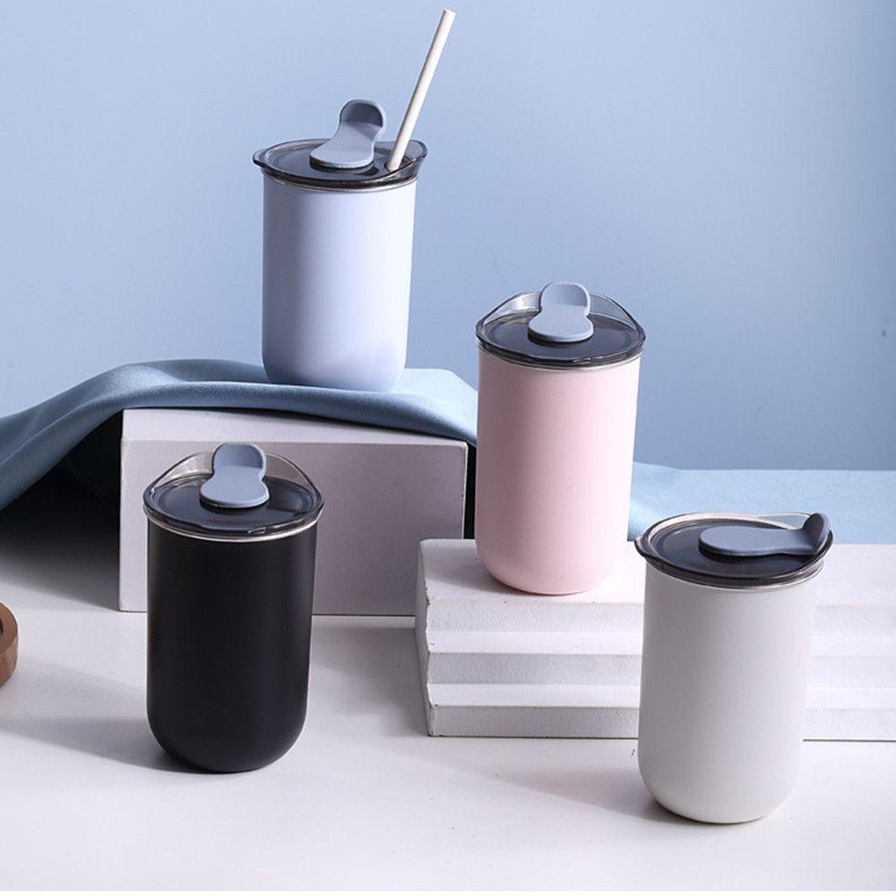 Solighter 300ml Botol Air Minum Cangkir Bir Air Teh Stainless Steel Anti Bocor