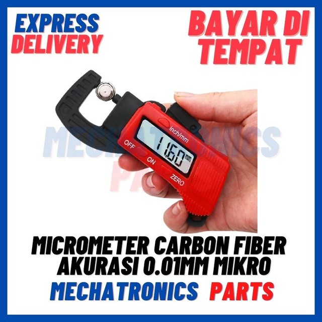 [DEV-9376] MICROMETER CARBON FIBER COMPOSITE MICRO METER AKURASI 0.01MM MIKRO