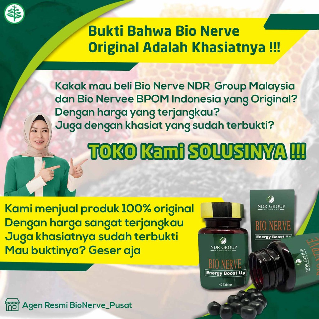 BIO NERVEE ORIGINAL BIONERVE MALAYSIA PIL AJAIB OBAT HERBAL SAKIT LUTUT SENDI TULANG BELAKANG KEBAS-3