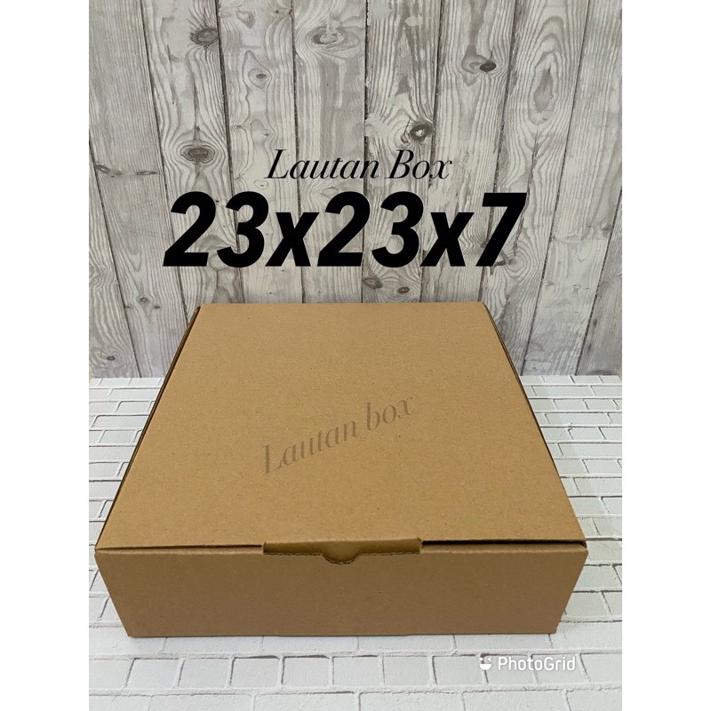 dus  23x23x7 die cut box baju hijab kue roti murah-1