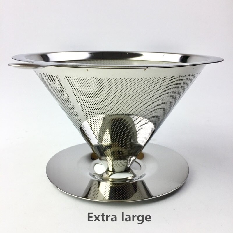 BAYAR DI TEMPAT Filter Penyaring Kopi V60 Cone Coffee Filter Dripper Double Layer Extra Large