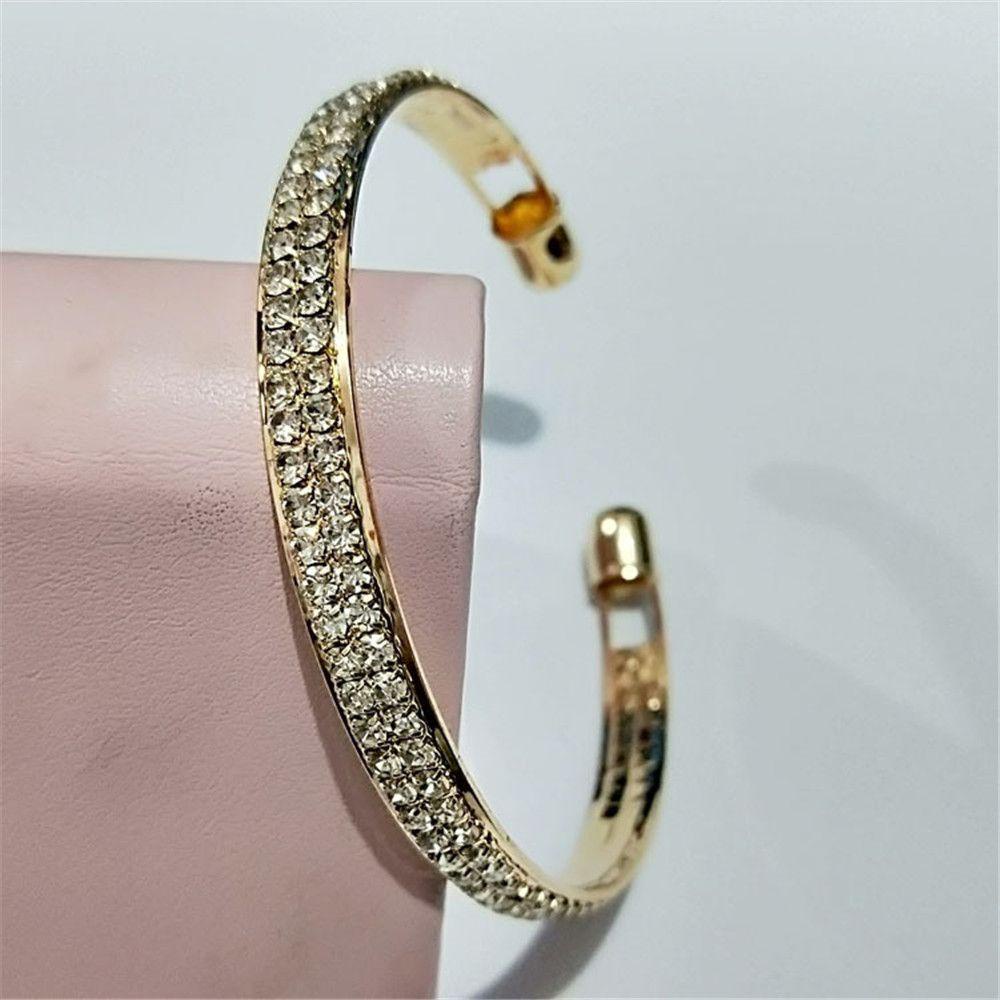 R-flower Luxury Bangle Bracelet Paduan Mengkilap Kualitas Tinggi Pembukaan Bangle