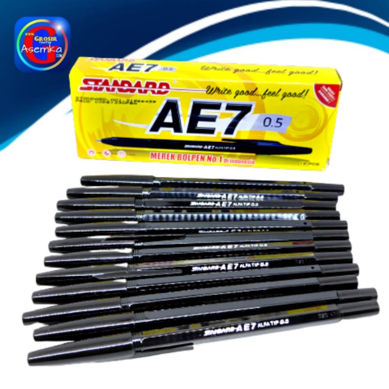 [GPA] Bolpen Standard AE7 pulpen grosir 12pcs