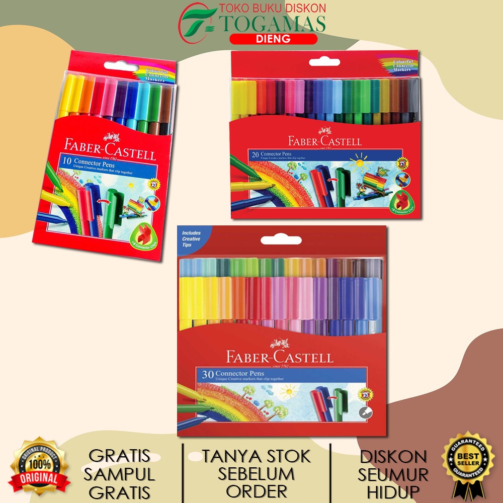 

CONNECTOR PEN SET 10 WARNA 20 WARNA 30 WARNA FABER CASTLE ATK