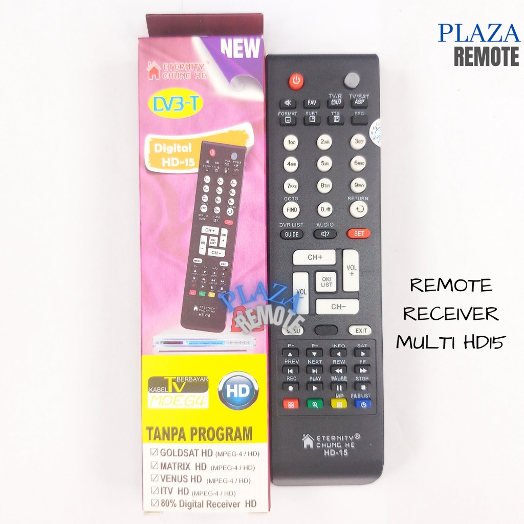 REMOTE MULTI RECEIVER PARABOLA HD MP4 HD