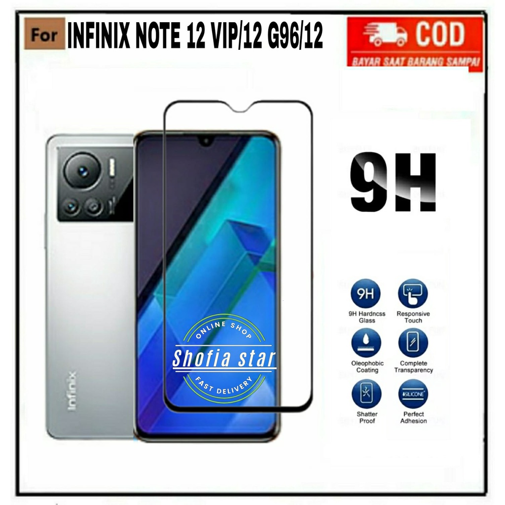 TEMPERED GLASS INFINIX NOTE 12 G96 12 VIP 12 TG LAYAR ANTIGORES KACA FULL COVER