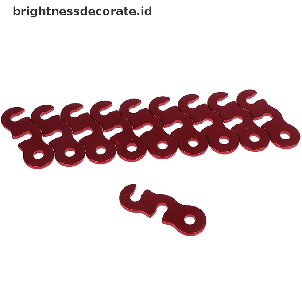 10pcs Pengencang Tali Tenda Bahan Aluminum Alloy