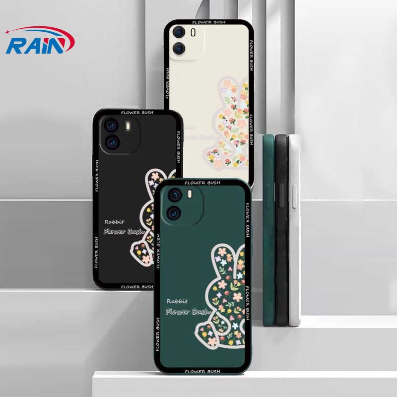 Casing Silikon Redmi Note 11S 11 Pro Redmi 10C 10A 9C 9T 9A Note 10 5G Note 10S Note 9 Note8 Note7 Poco M3 Pro X3 Pro NFC Motif Kelinci Bunga