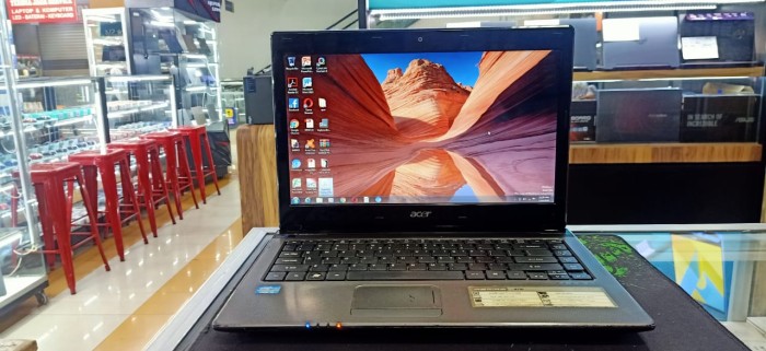 Laptop Seken Acer Aspire 4750 Core i3 2310 4gb 4 gb 500 gb 500gb murah