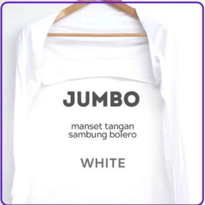 BOLERO.manset tangan sambung jumbo(XL)bahan kaos rayon super