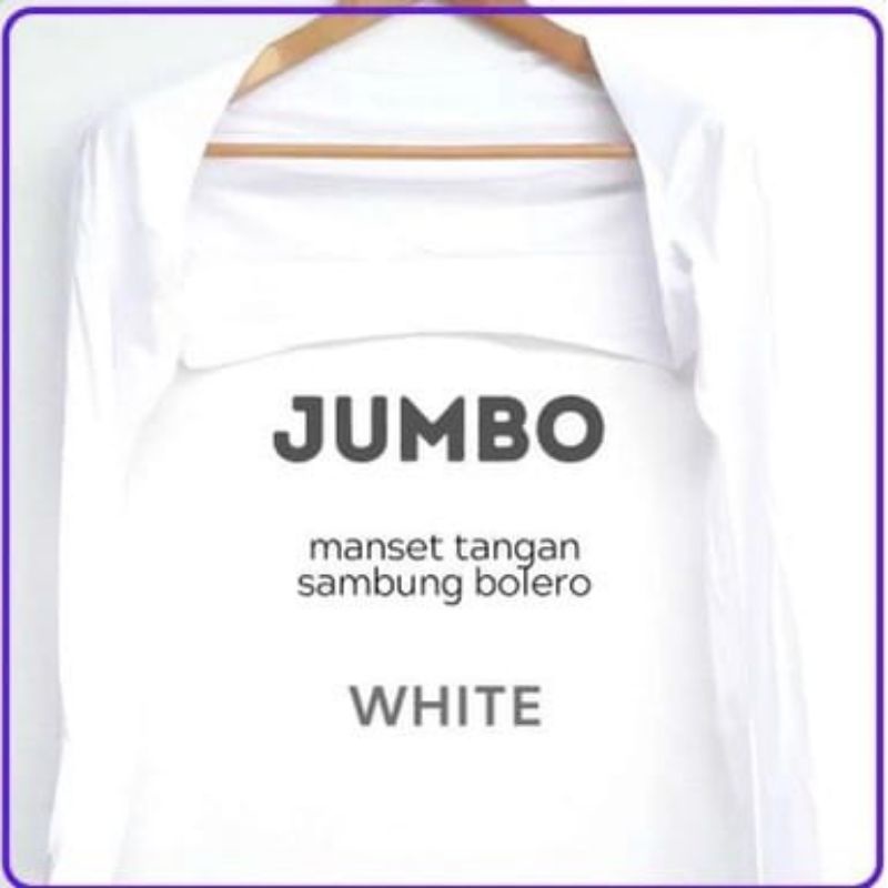 BOLERO.manset tangan sambung jumbo(XL)bahan kaos rayon super