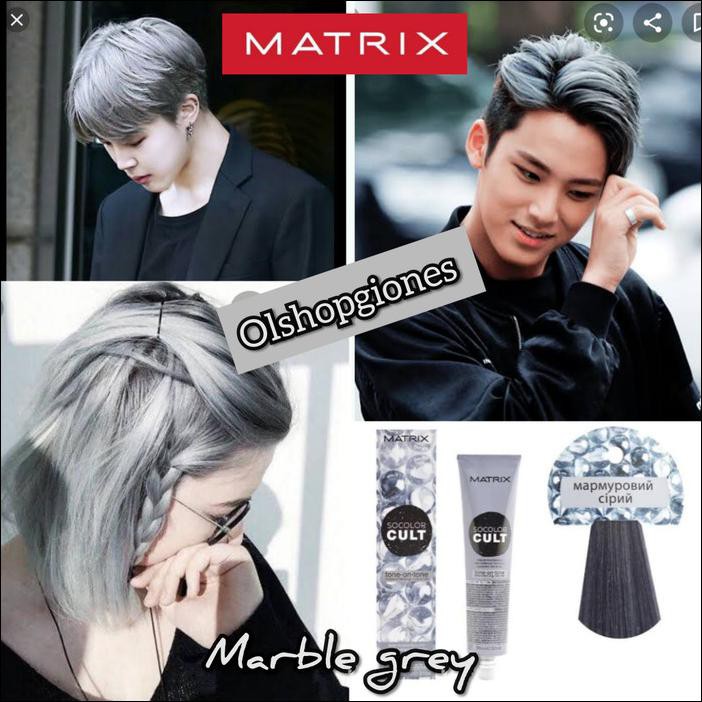 MATRIX SOCOLOR CULT AS ABU ABU SILVER CAT RAMBUT + OXYDANT 100ML GREY