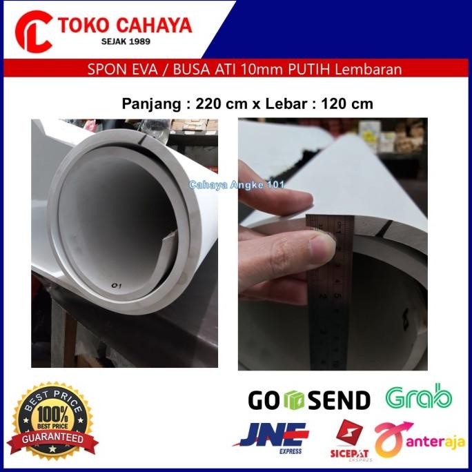 

Ready Stock Spon Eva Sponge Busa Ati Spon Karet 10Mm Putih 120 X 210 Cm Lembaran Termurah