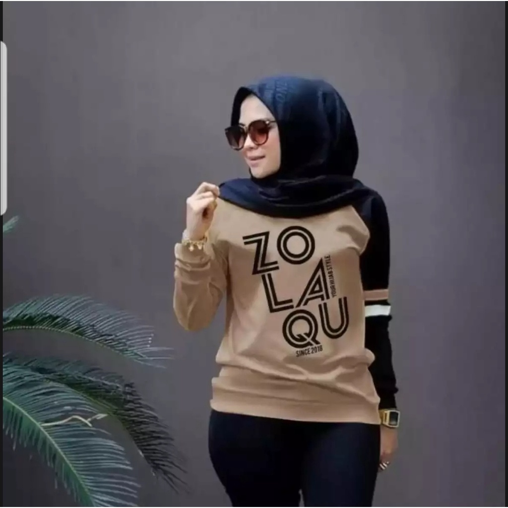 Jual KAOS LENGAN PANJANG ZOLAQU/ KAOS HIJAB/ HIJAB/ ZOLAQU/ PANJANG/ M