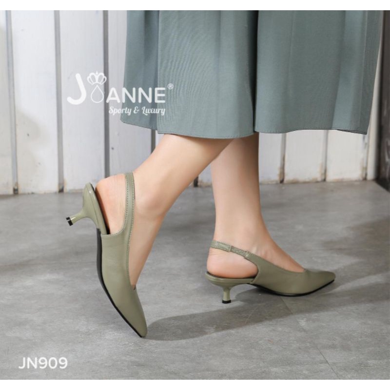 RESTOCK!! JOANNE Sepatu Slingback Heels Shoes JN909 [ORIGINAL BRAND]