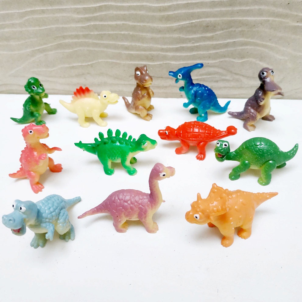 Baby Zoo 442A Dinosaurs PREMIUM ISI 12 Mainan Miniatur Bayi Dino Dinosaurus Jurassic Park