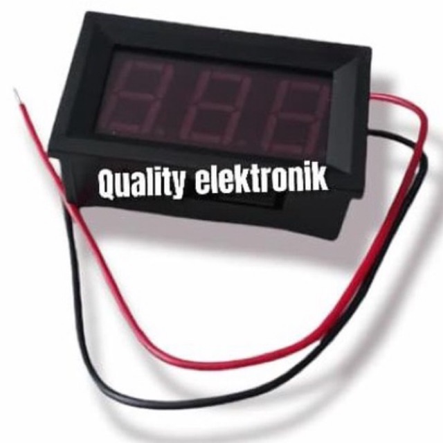 VOLT METER DC DIGITAL DISPLAY LED 7 segmen MERK KLOP