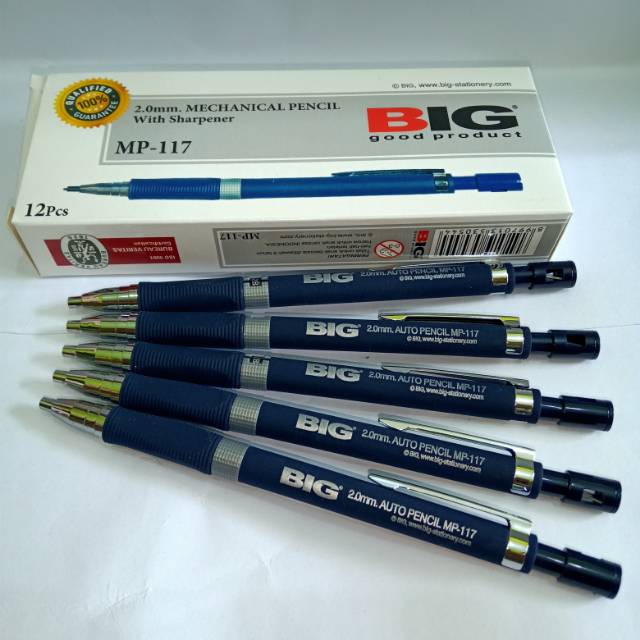 

Selusin pensil isi ulang / pensil mekanik Big 2.0 mm
