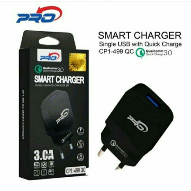 Pro Adaptor TC Travel Charger Batok CP1-499 QC Qualqomm 3.0 Fast Charging