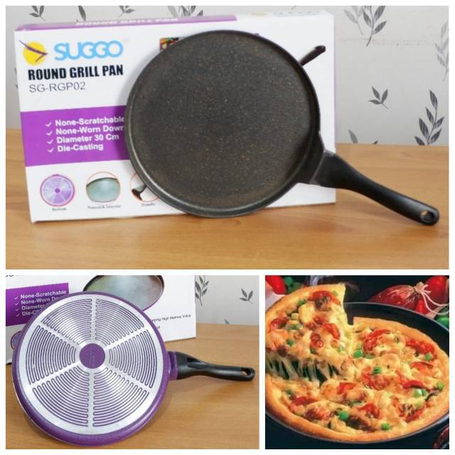 Suggo round grill pan / Pizza pan / pizza maker / suggo pizza pan