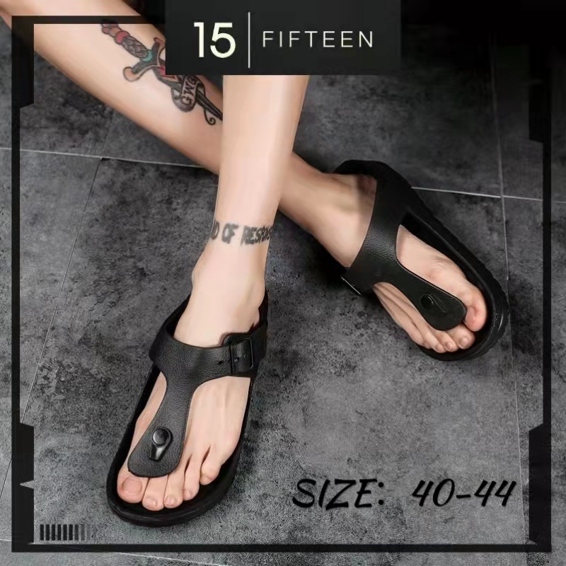 15 SHOP --- Kinbos - Sandal Pria / Sendal cowok / Sandal slip on / Sandal Jepit pria 9133