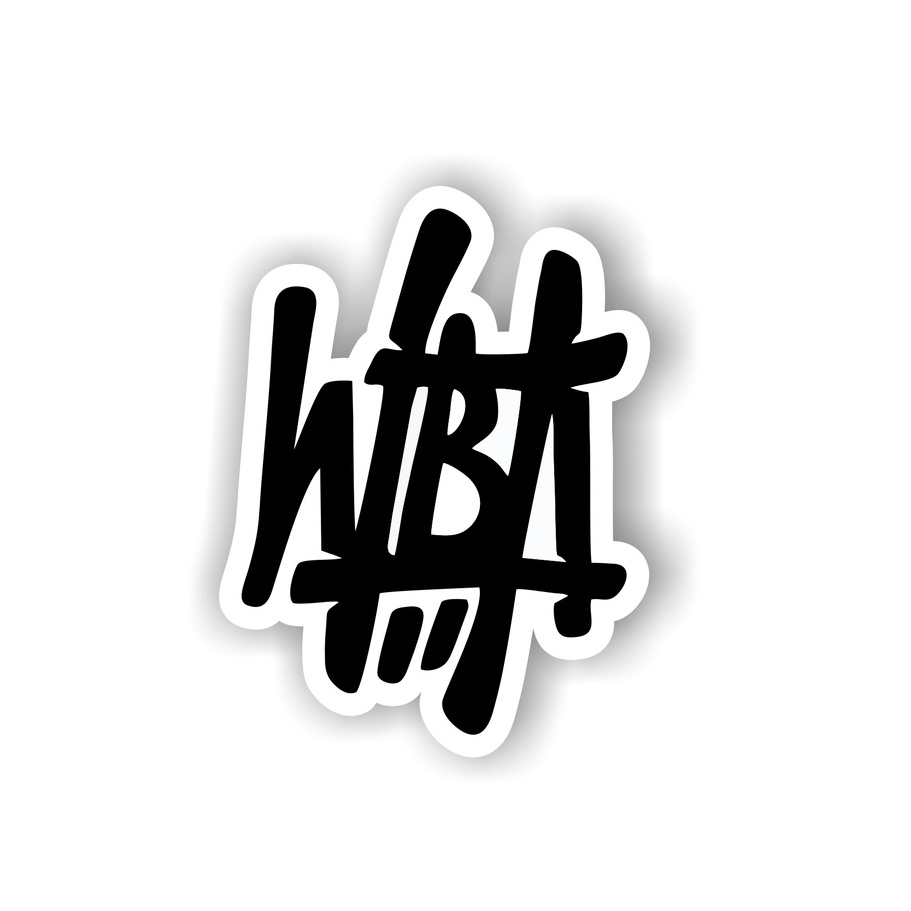 

Stiker brand distro graftac Wba westbrook sticker paket satuan