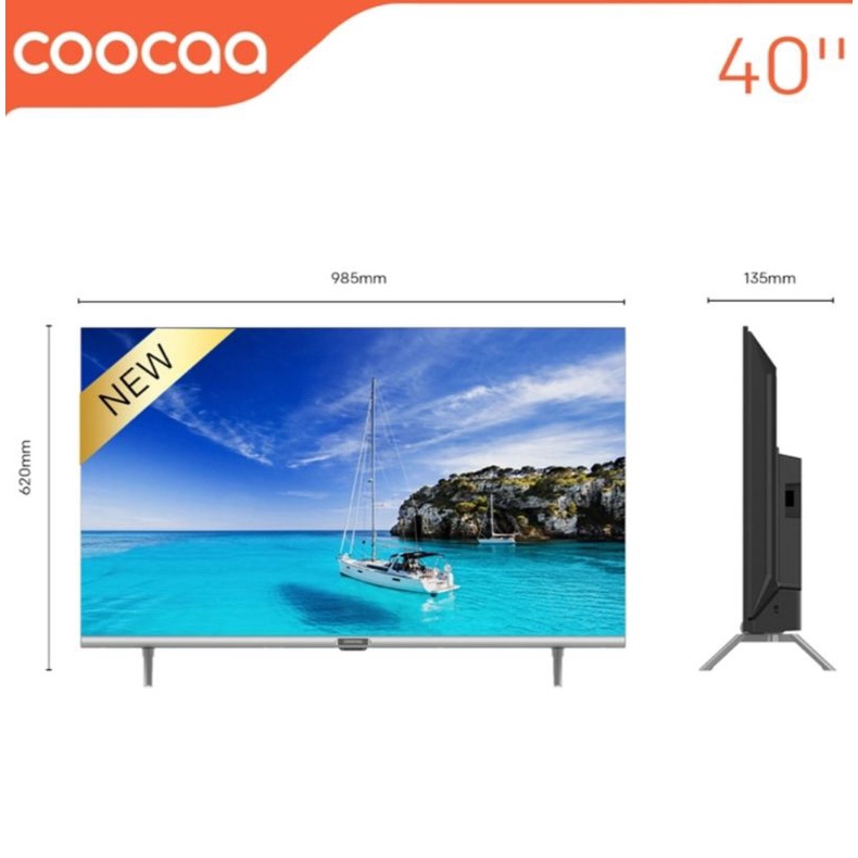 TV LED COOCAA 40 INCH SMART DIGITAL TV 40S3U 40S3 YOUTUBE GARANSI RESMI COCA COOCA KOKA