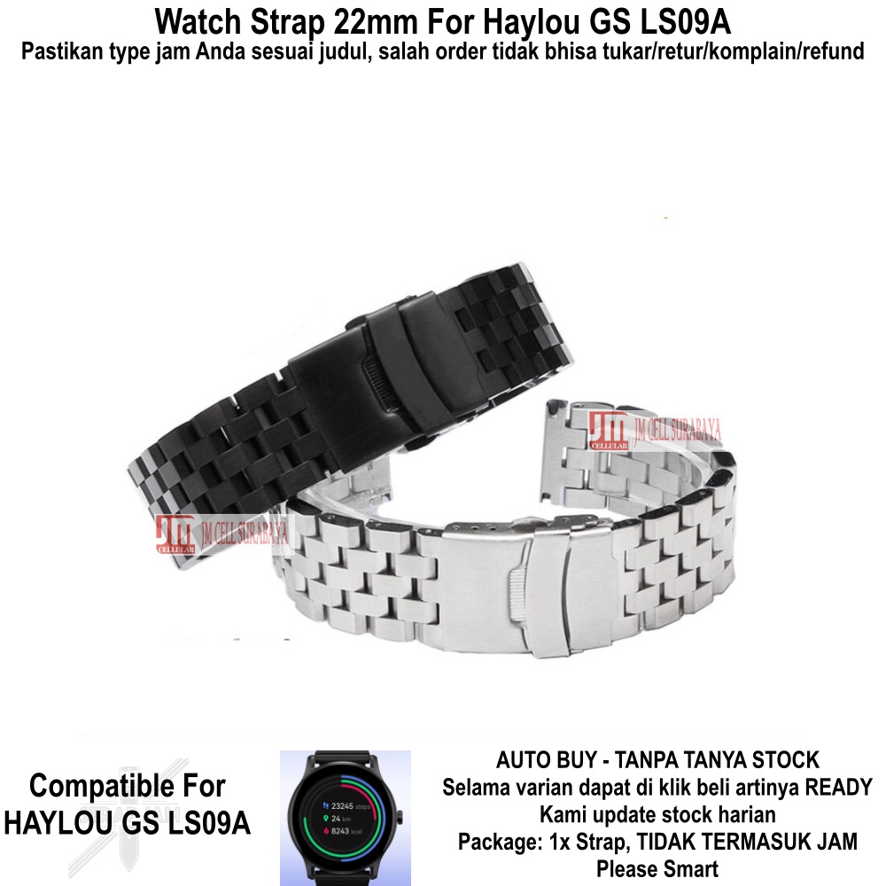 Strap Haylou GS LS09A - Tali Jam 22mm Super Engineer II Stainless Steel