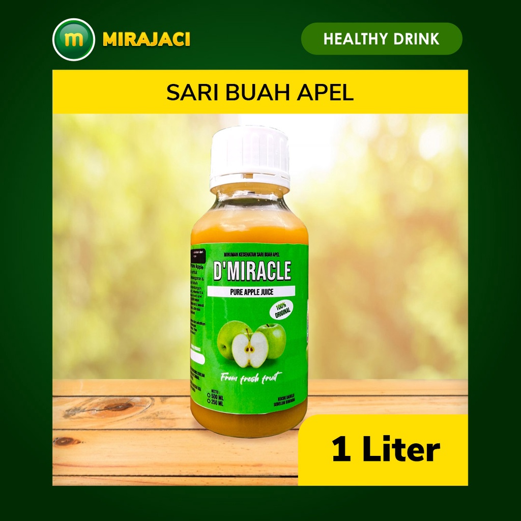 

sari buah d'Miracle/sari buah apel/pure apple juice Bandung