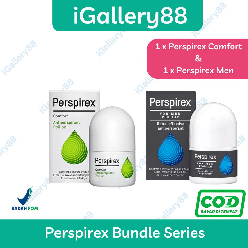 Paket Bundle Perspirex Comfort dan Men 20ml Deodorant Antiperspirant Perawatan Ketiak