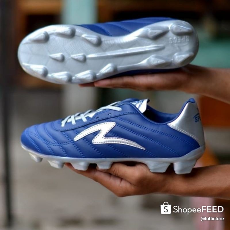 Sepatu Bola Specs Roma Fg Navy / Silver