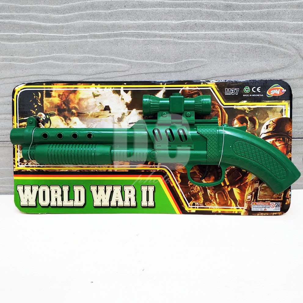 Tembak World War II Mainan Tembak Bisa Bunyi Kretek
