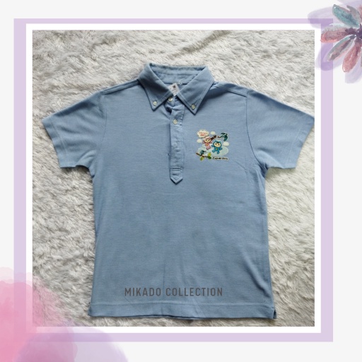 Kaos Berkerah - Biru Muda