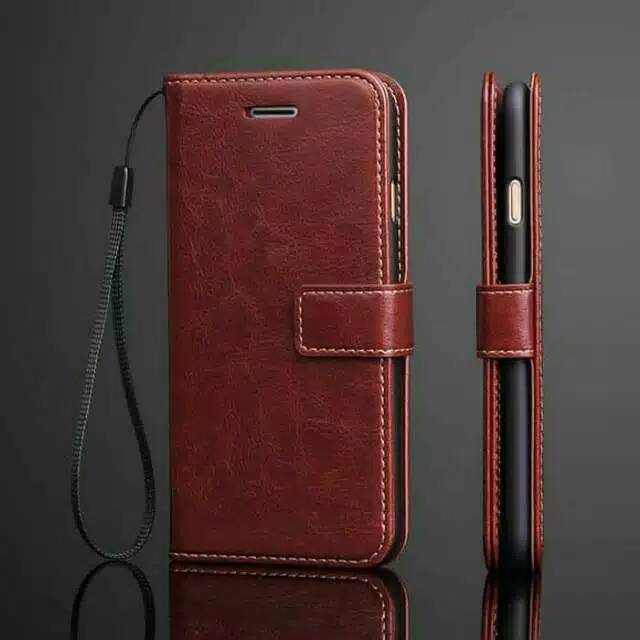 Case kulit flip wallet cover/ Sarung Dompet/ Reno 4 / Reno 4F