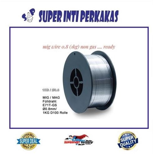 KAWAT LAS MIG 1 KG STAINLESS SIZE 0.8 MM