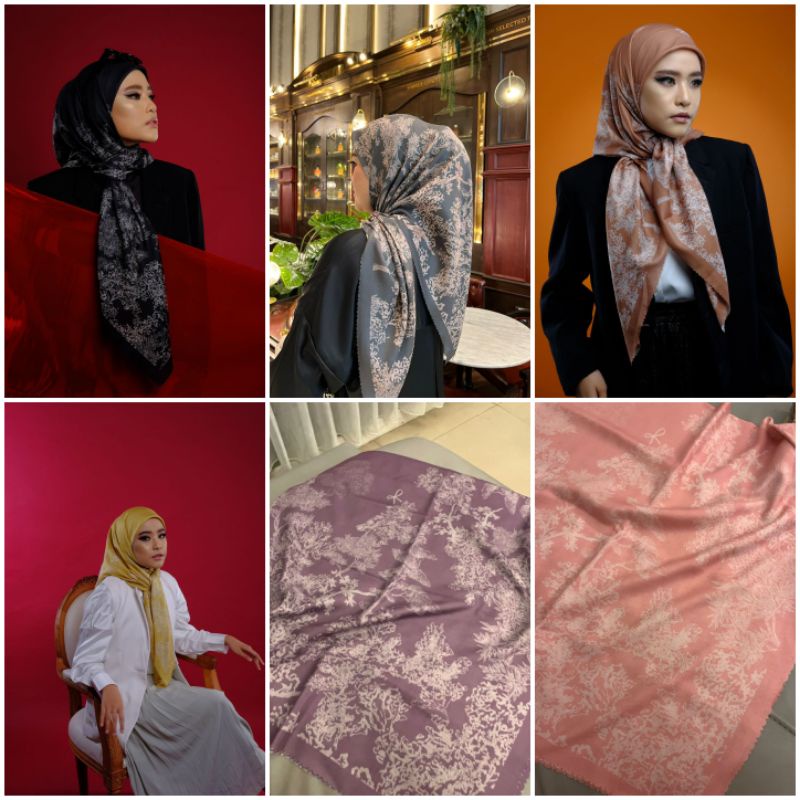 REFANKA | Renka Lady Hijab Scarf Premium - Kerudung Hijab Segiempat  - Bahan Voal Premium - Ukuran 1