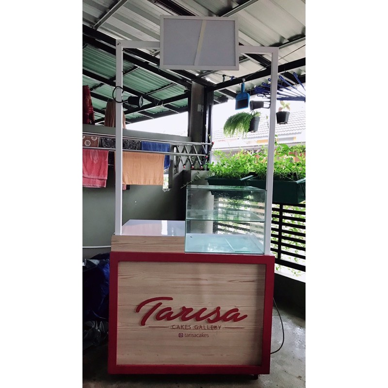 Booth Jualan / Booth Makanan / Food Stall / Etalase Makanan / Event Desk / Meja Jualan Preloved