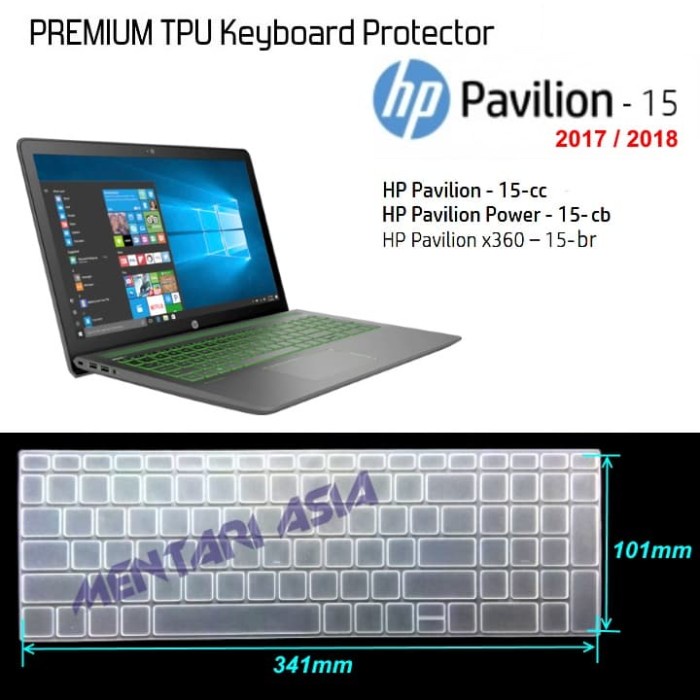 

Exclusive Keyboard Protector For Hp Pavilion 15 2017 2018 - Premium Tpu Clear
