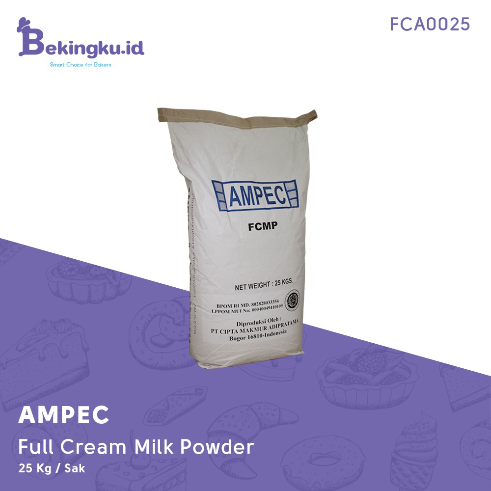 Susu Bubuk Full Cream Ampec 25 Kg