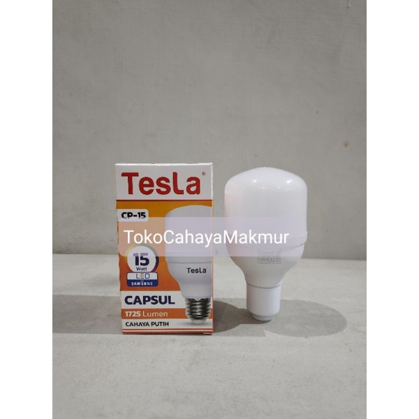 Lampu LED Bohlam Capsul 15w 15watt Tesla Cahaya Putih Hemat Energy