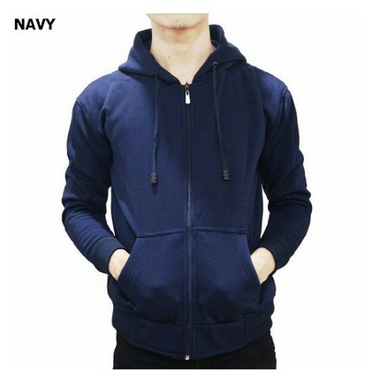 Jaket Hoodie Polos Sweater Ziper Sweter Polos Pria Wanita Murah Original Terbaru L-XL-XXL