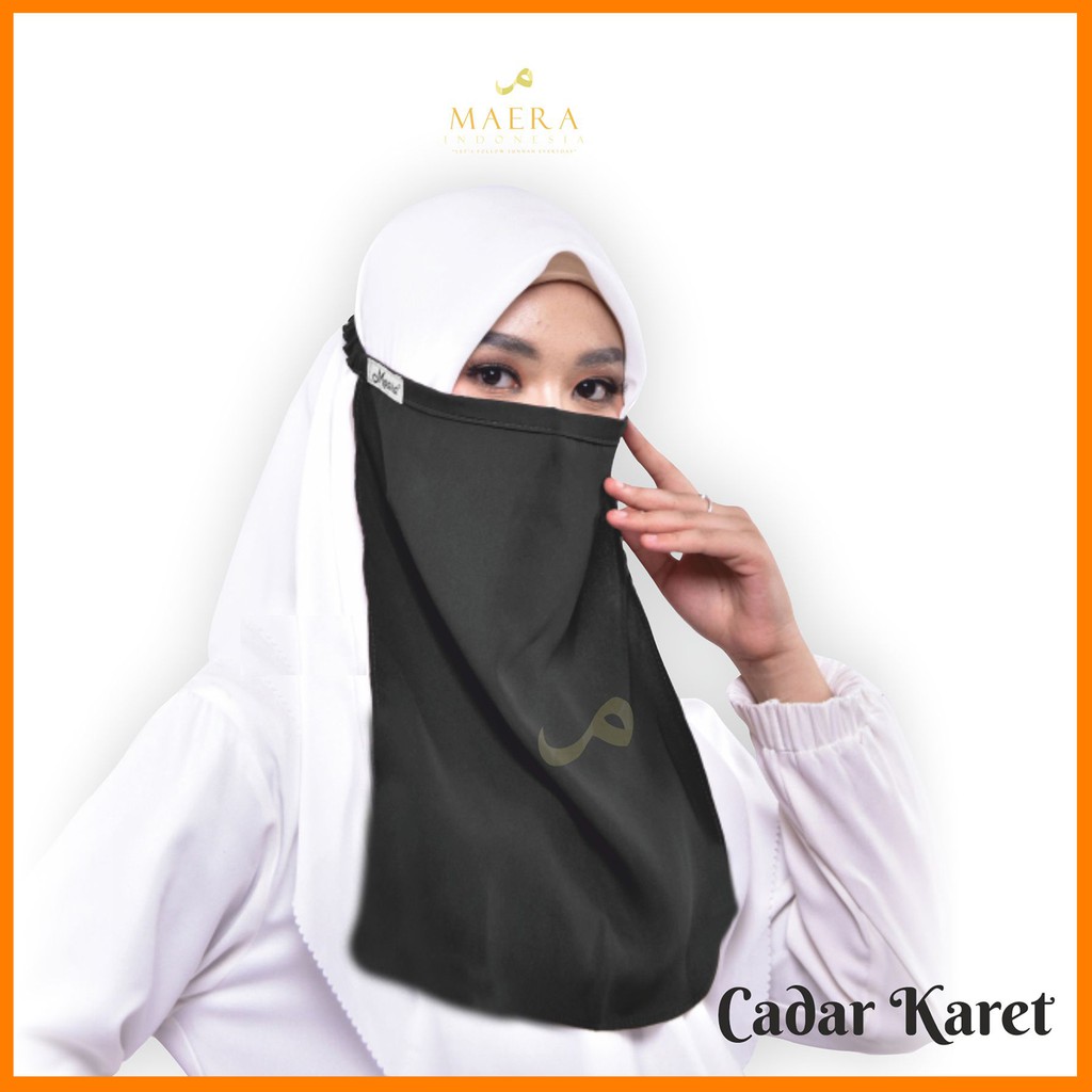 Niqab Cadar Karet Bahan Wolfis Premium 10 WARNA By  Maera Indonesia