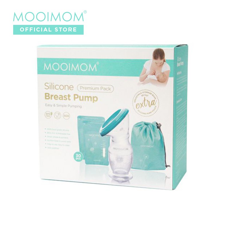 MOOIMOM Silicone Breastpump Premium Pack Pompa ASI Silikon