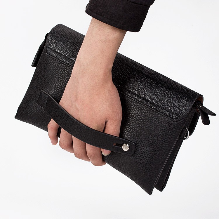 GA Long Wallet Clutch Dompet Panjang Pria Fashion PU Leather Wallet